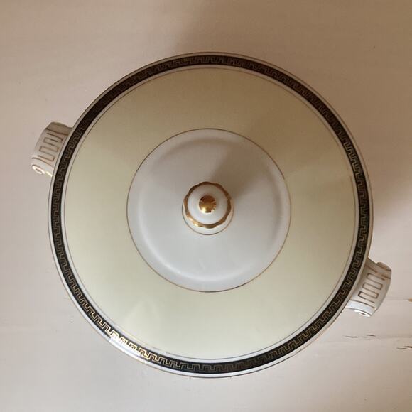 Vintage Narumi Japan “Greek Key” Elegant Covered Serving Bowl - Picture 7 of 16